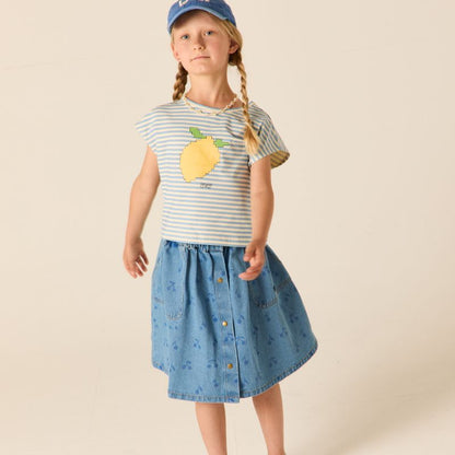 Crop Top - Mist Stripe