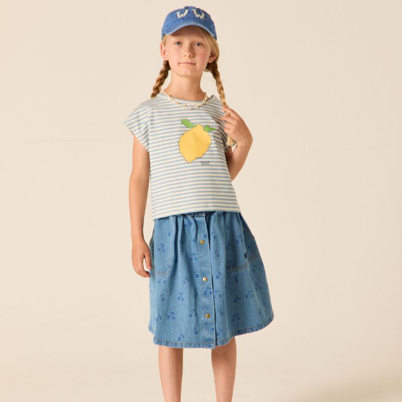 Crop Top - Mist Stripe