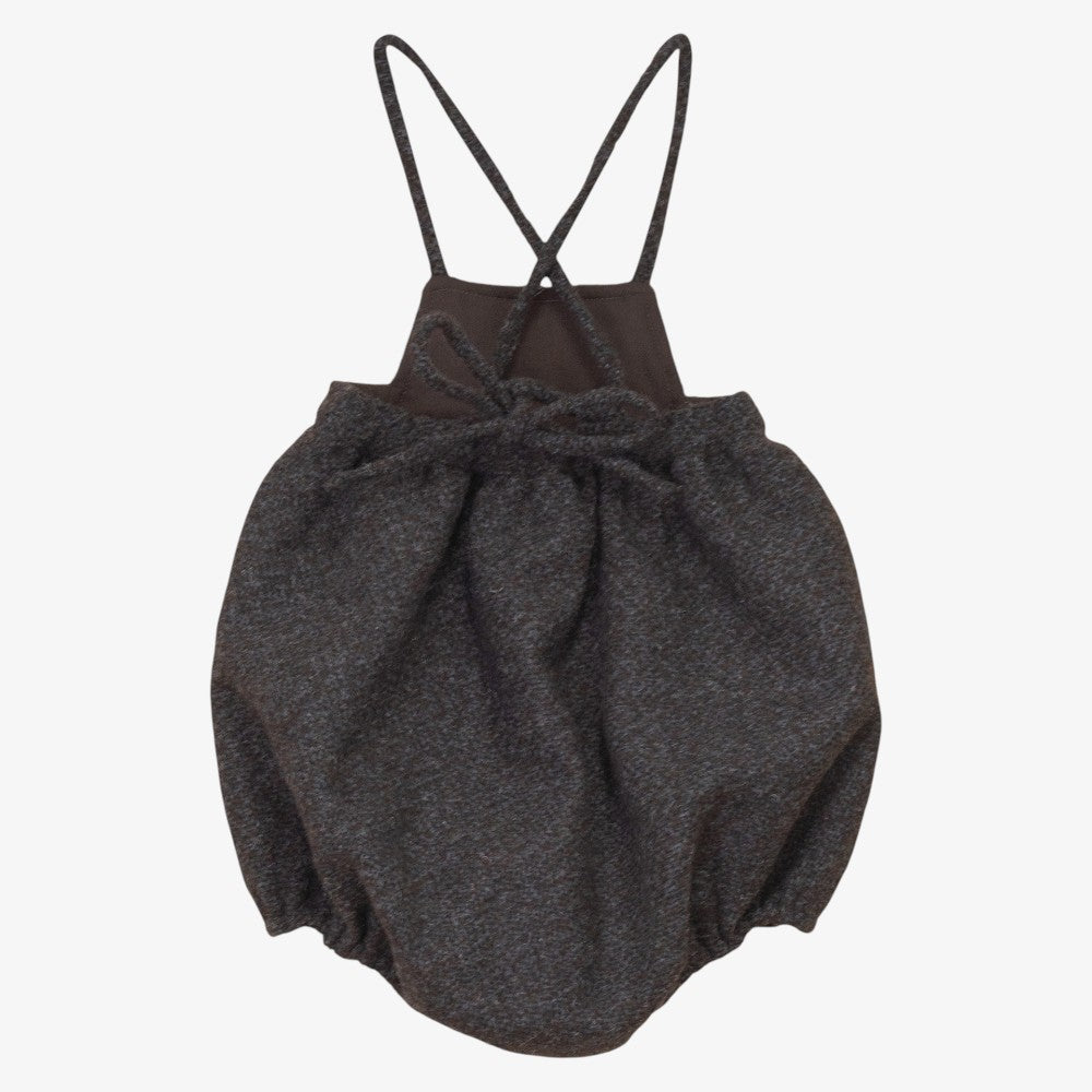 Tweed Romper - Grey &amp; Brown