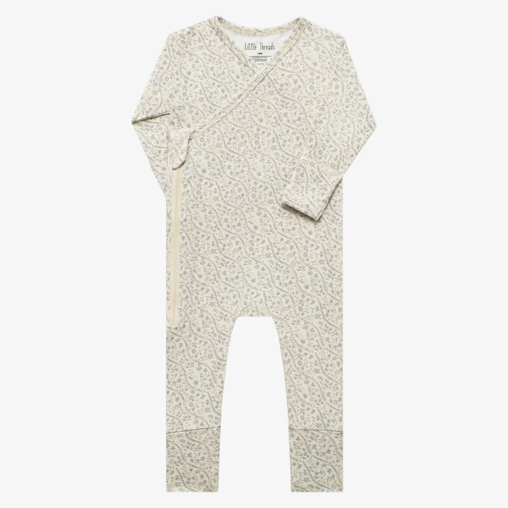 Bamboo Wrap Footie - Bluebell Heirloom