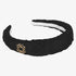 Embroidered Headband - Black