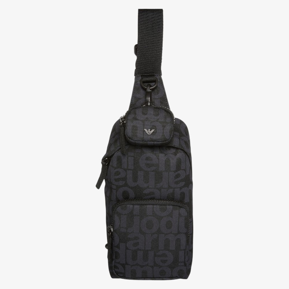 Printed Backpack - Navy