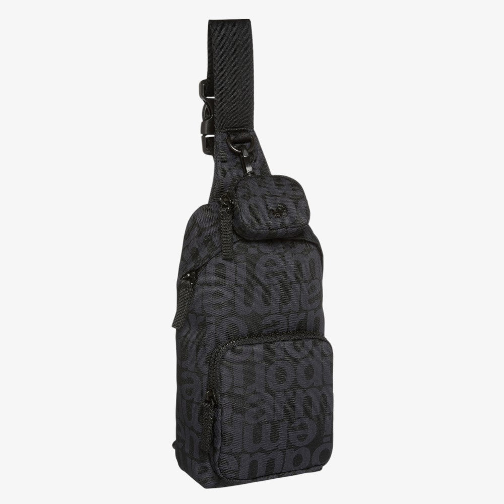 Printed Backpack - Navy