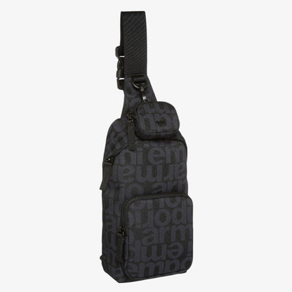 Printed Backpack - Navy