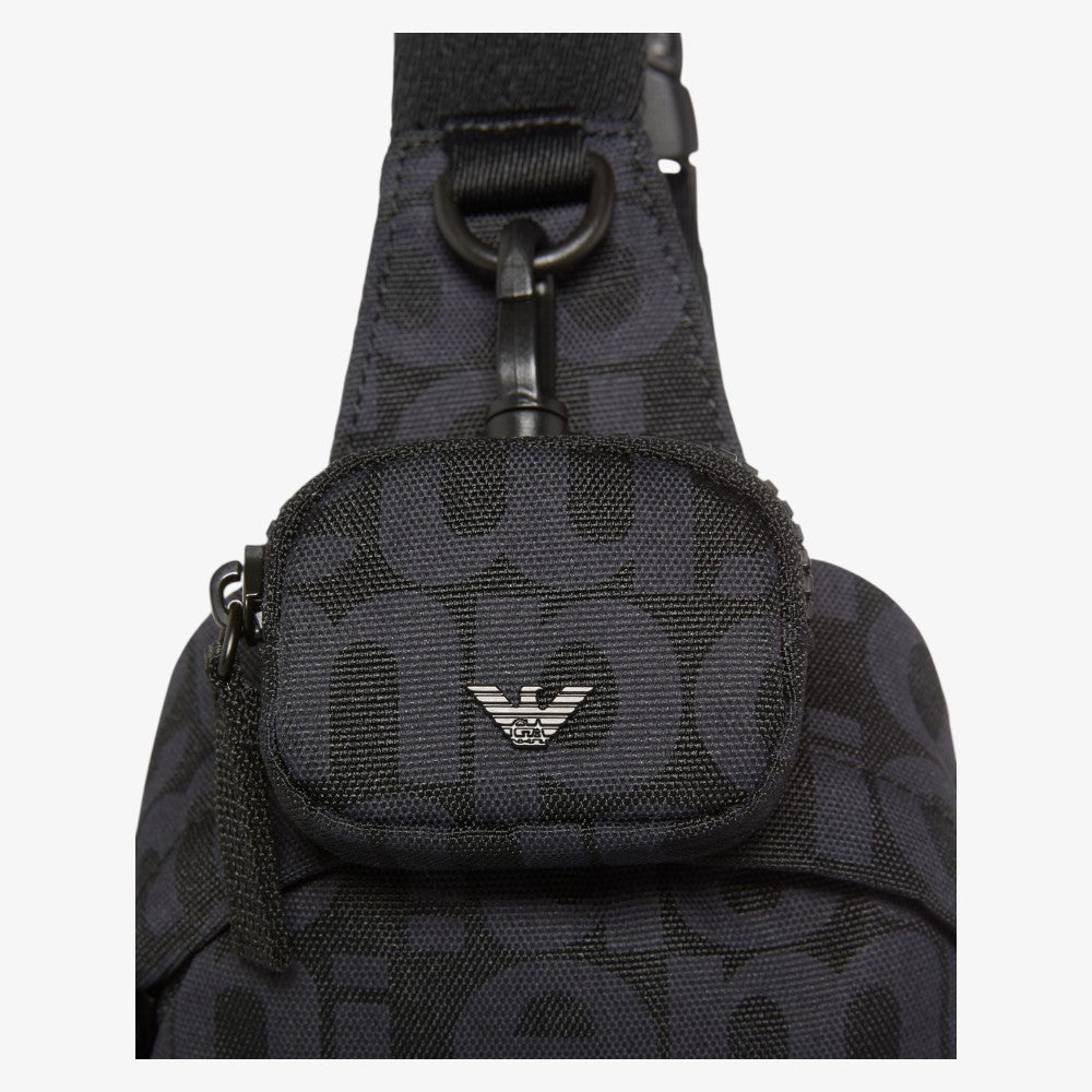 Printed Backpack - Navy