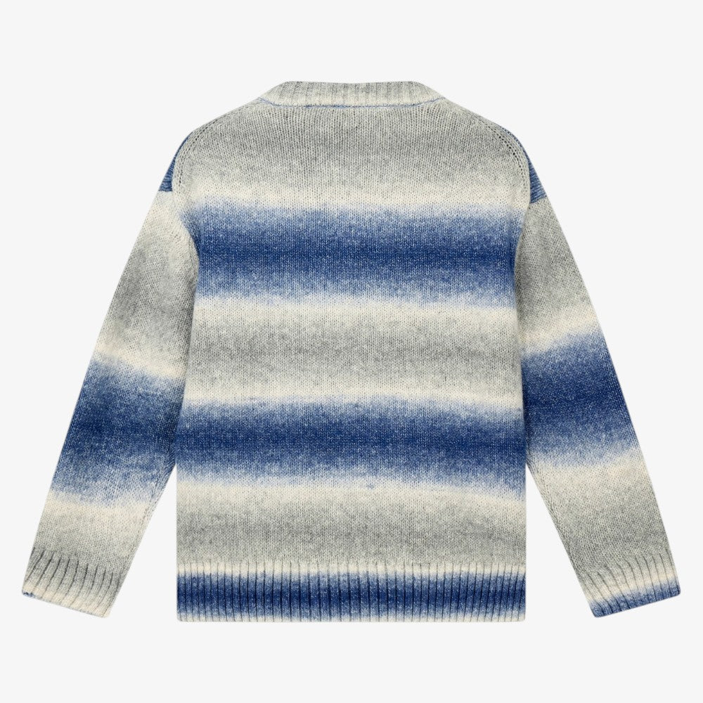 Logo Striped Sweater - Blue