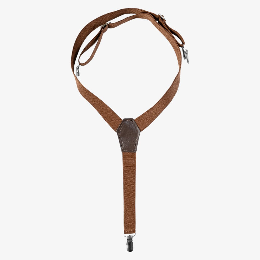 Suspenders Pants - Beige