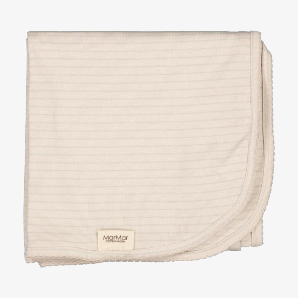 Alida Blanket - White Sage Stripe