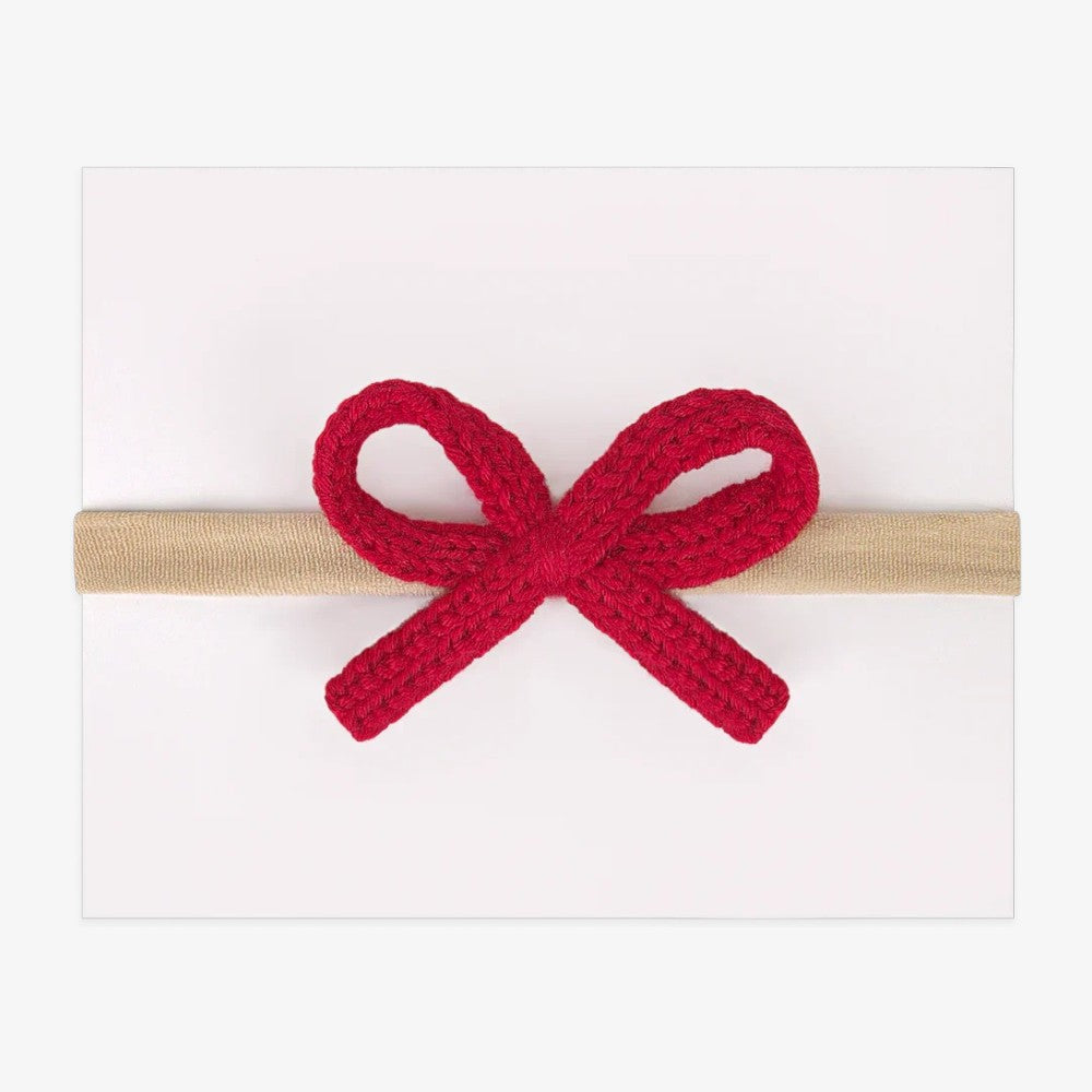 Mini Crochet Headbands - Red