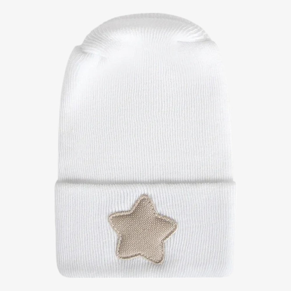 Linen Hospital Hat - Saddle Star