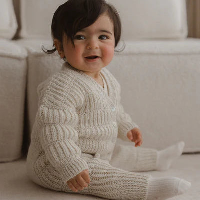 Artemis Cardigan And Pants - Latte &amp; Cloud
