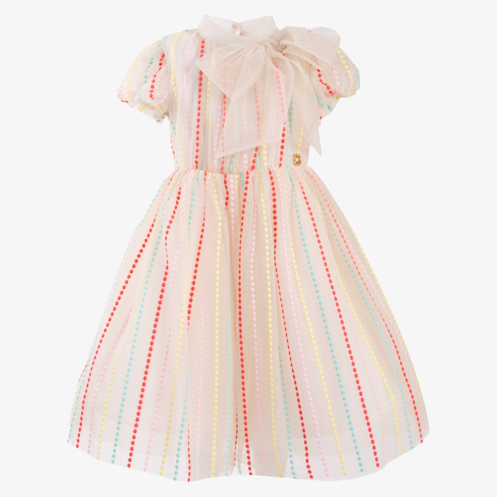 Embroidered Lace Dress - Multi