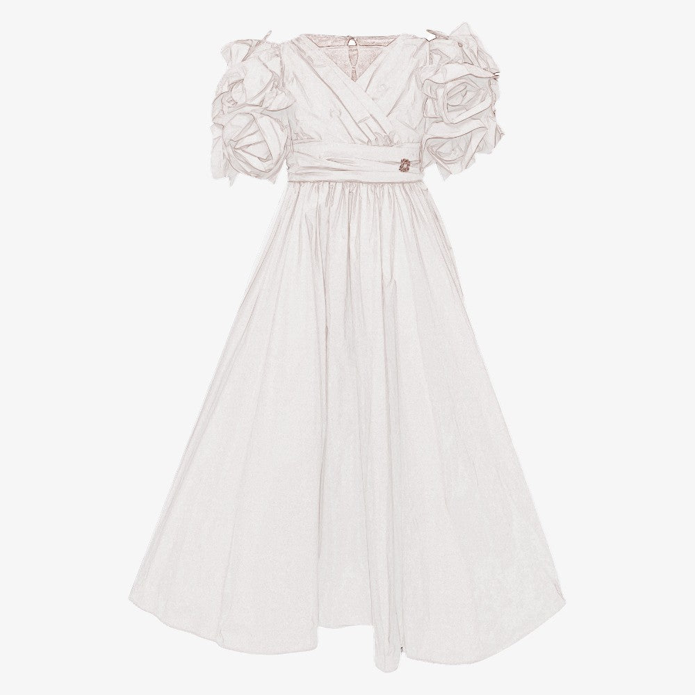 Tafetta Dress - Cream