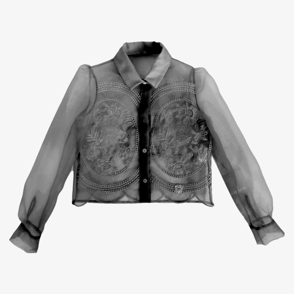 Embroidery Shirt - Black