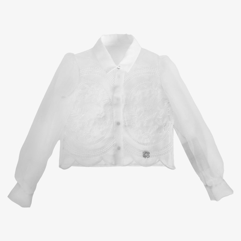 Embroidery Shirt - Cream