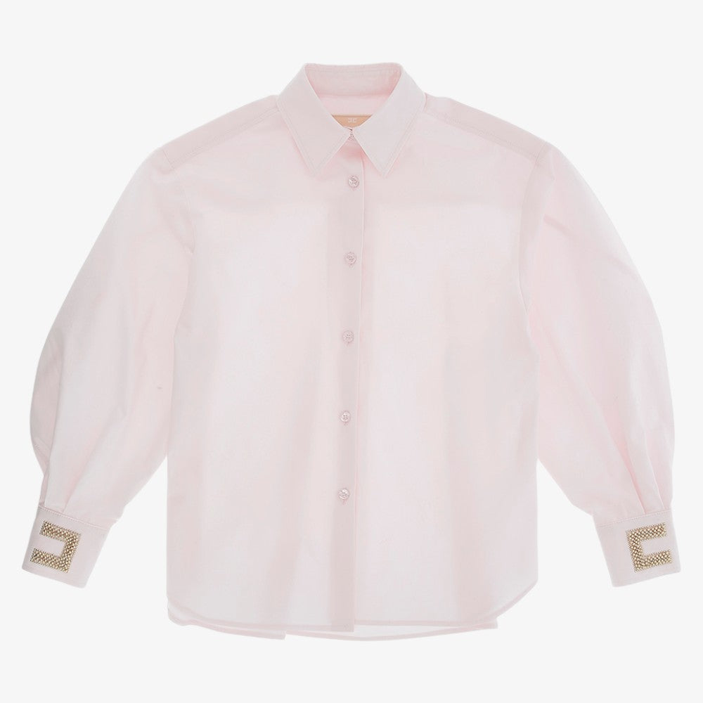 Embroidered Poplin Shirt - Ivory