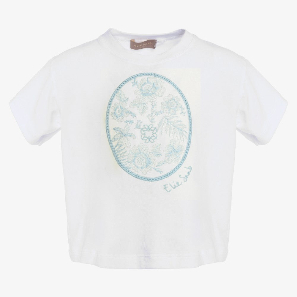 Embroidery T-Shirt - Light Blue