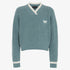 V Neck Sweater - Lead