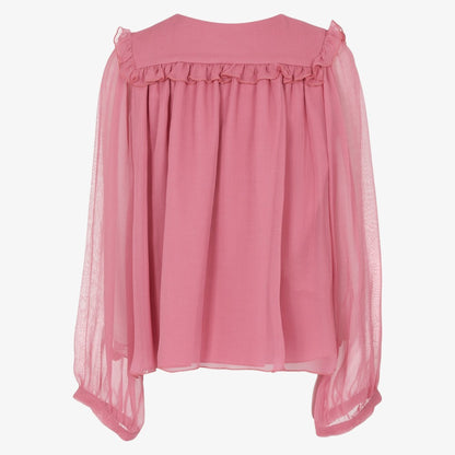 Tulle Blouse - Pink