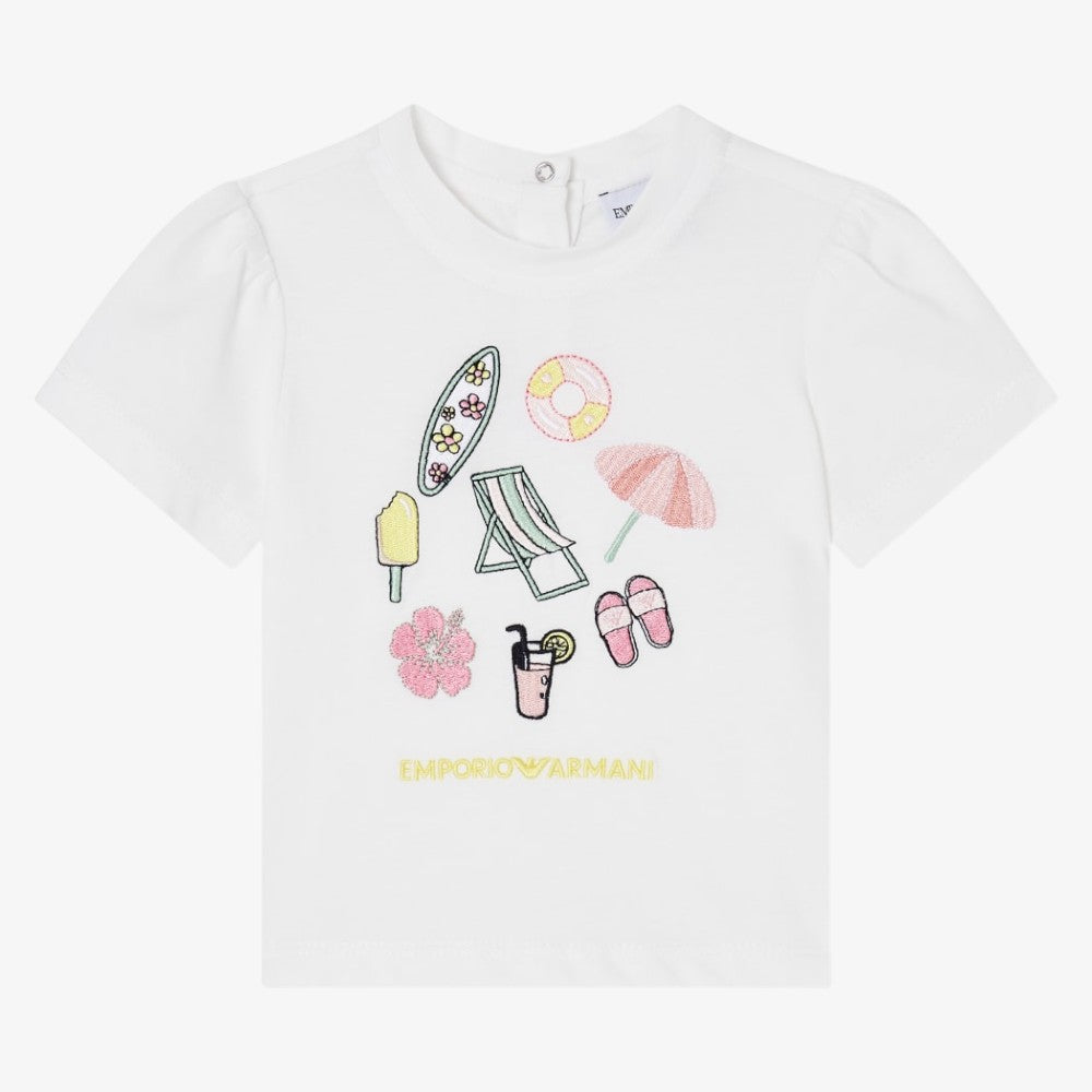 Beach Graphic T-Shirt - White