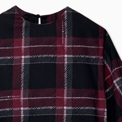 Plaid Blouse - Navy