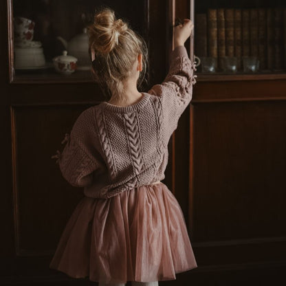 Elise Bow Sweater - Fawn
