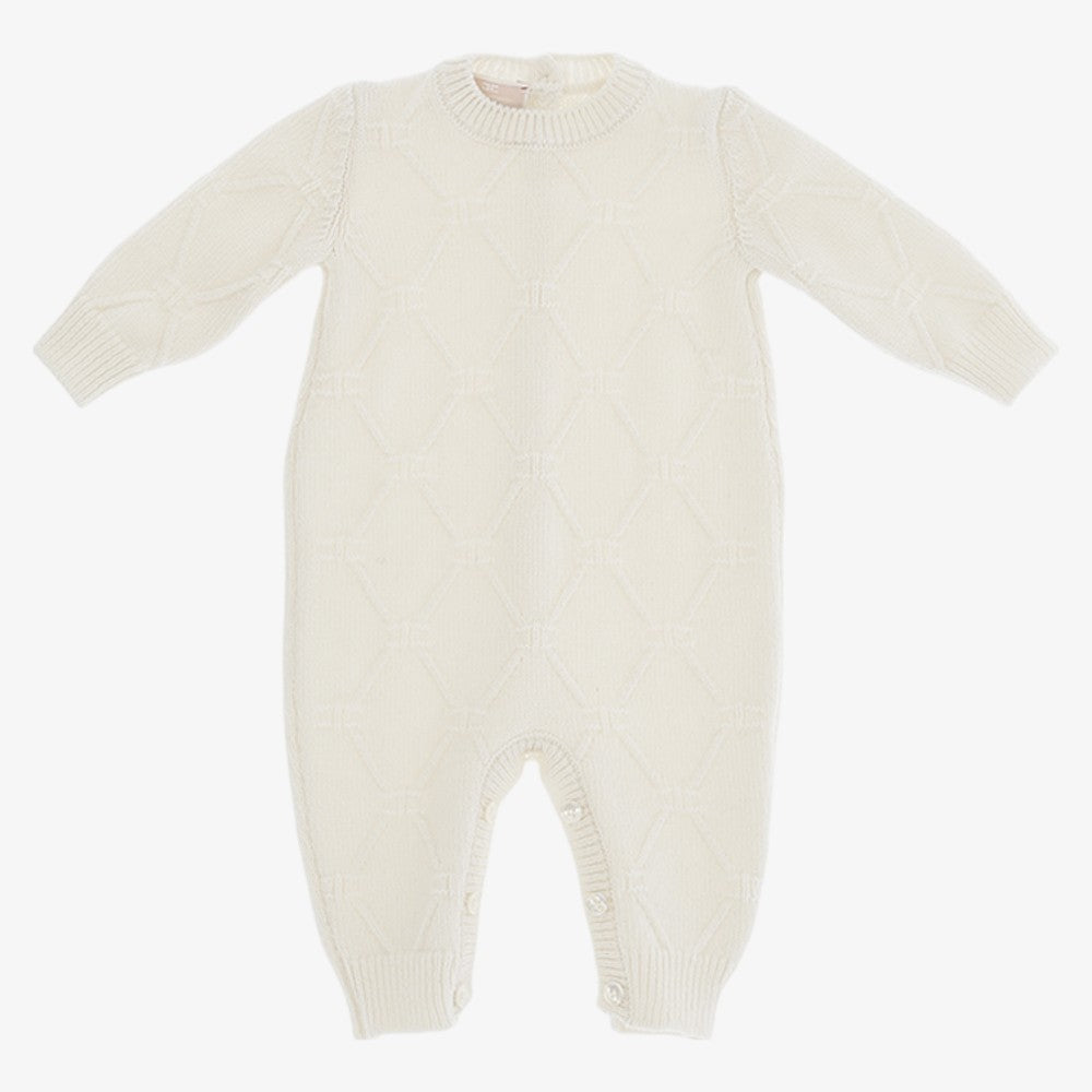 Logo Romper And Hat - Burro