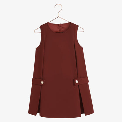 Emerson Sleeveless Dress - Burgundy
