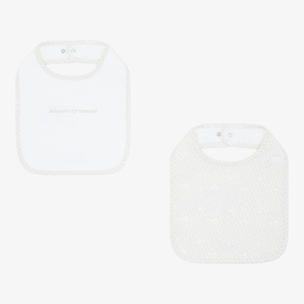2 Pack Logo Bib - Beige