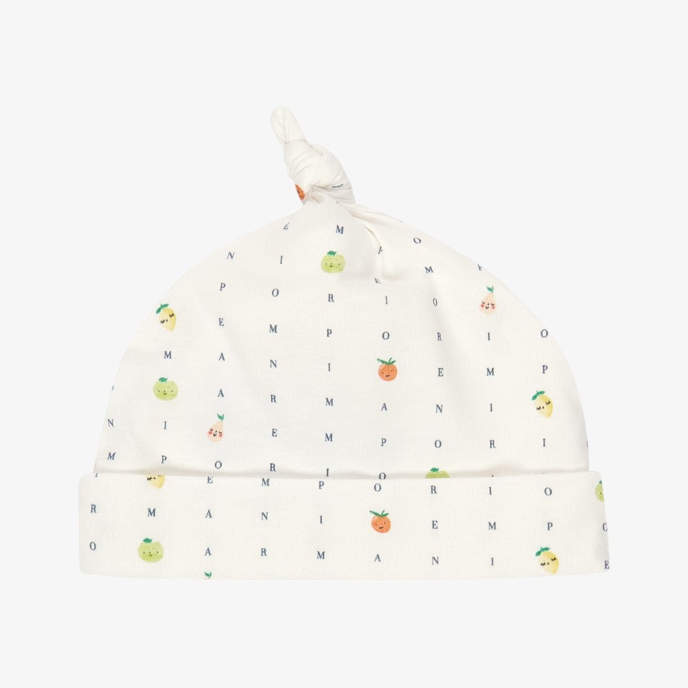Fruit Footie And Hat - White
