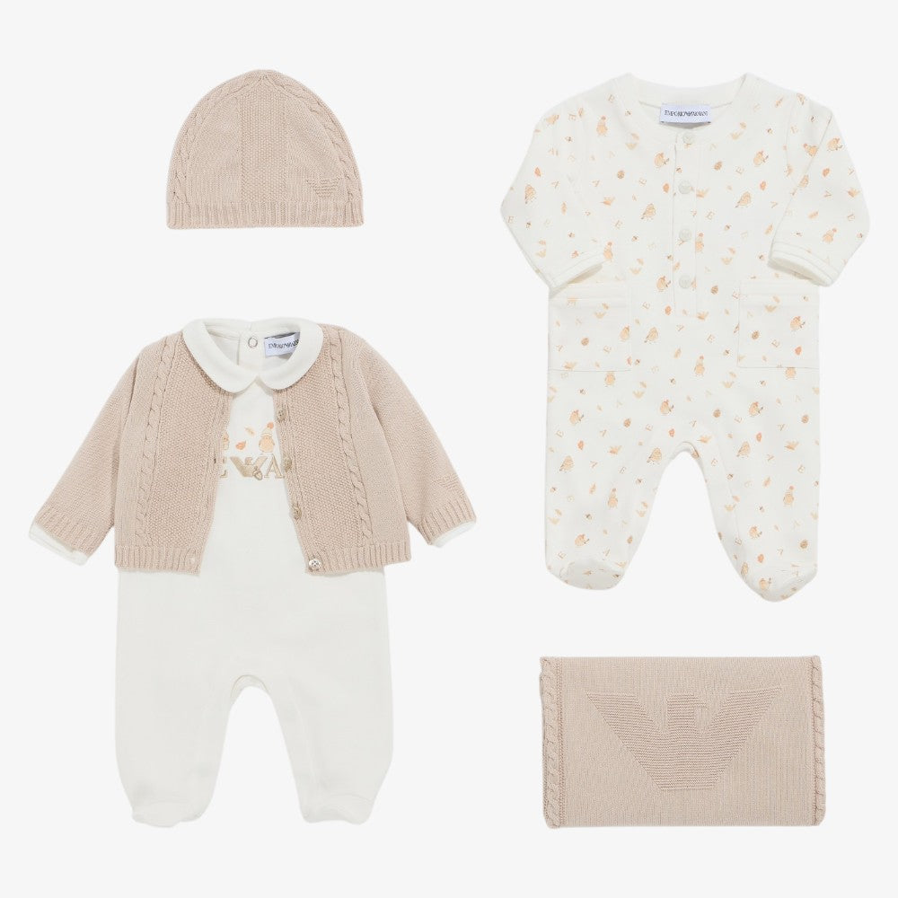 Logo Cardigan - Almond