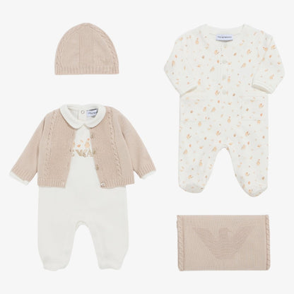 Logo Cardigan - Almond