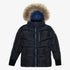 Puffer Coat - Black& Blue