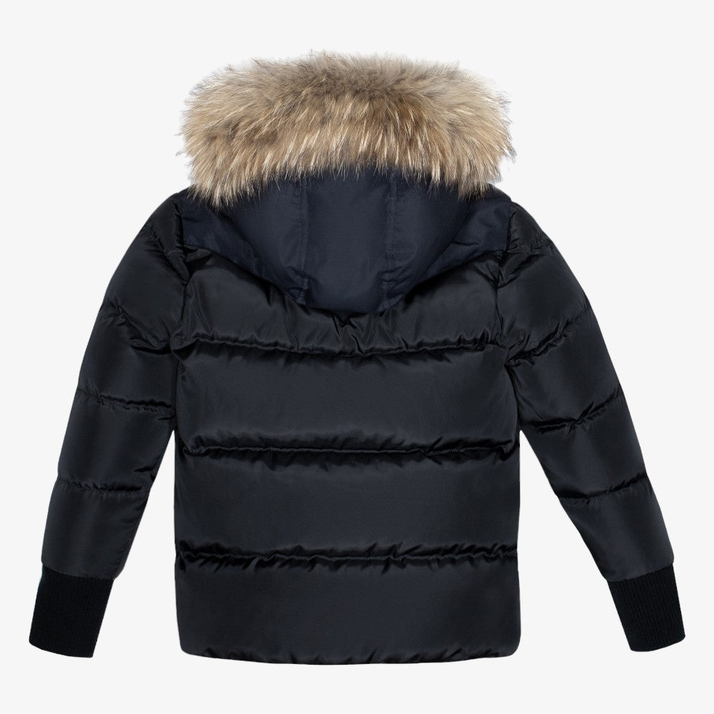 Puffer Coat - Black&amp; Blue