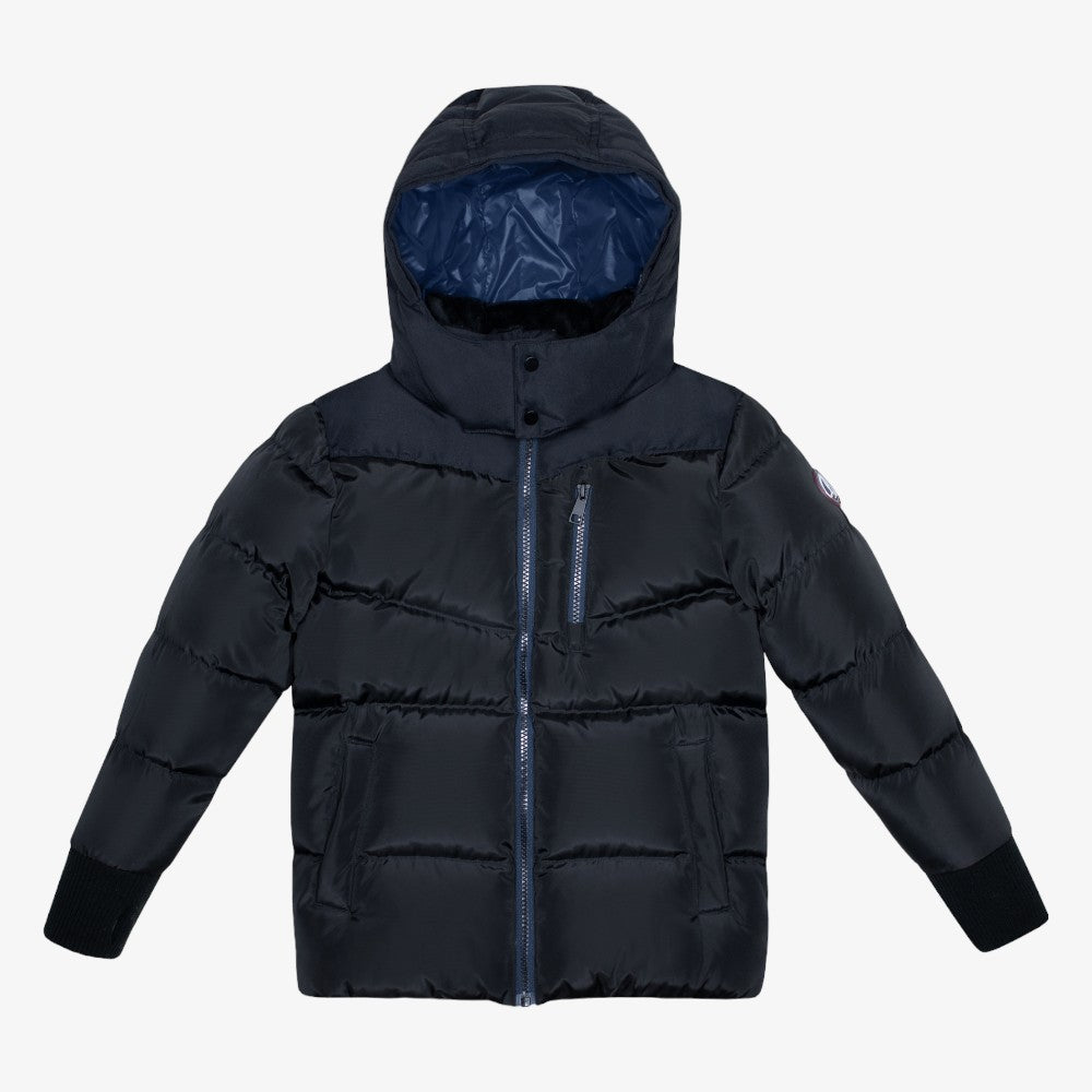 Puffer Coat - Black&amp; Blue