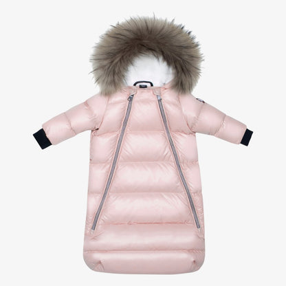 Fur Snowsuits - Pink