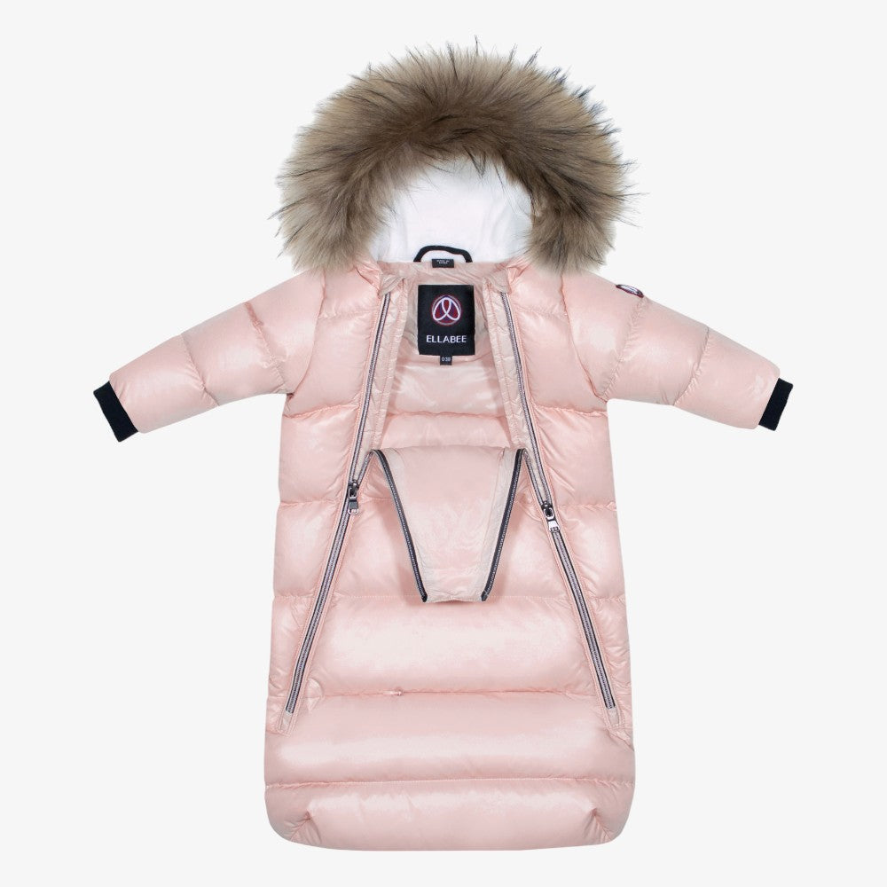 Fur Snowsuits - Pink