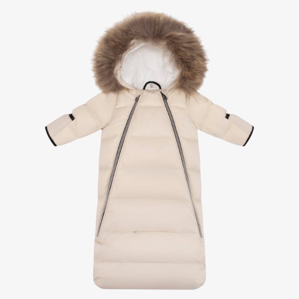 Fur Snowsuit - Beige