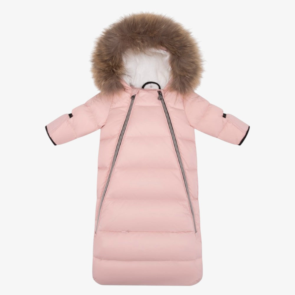 Fur Snowsuit - Pink
