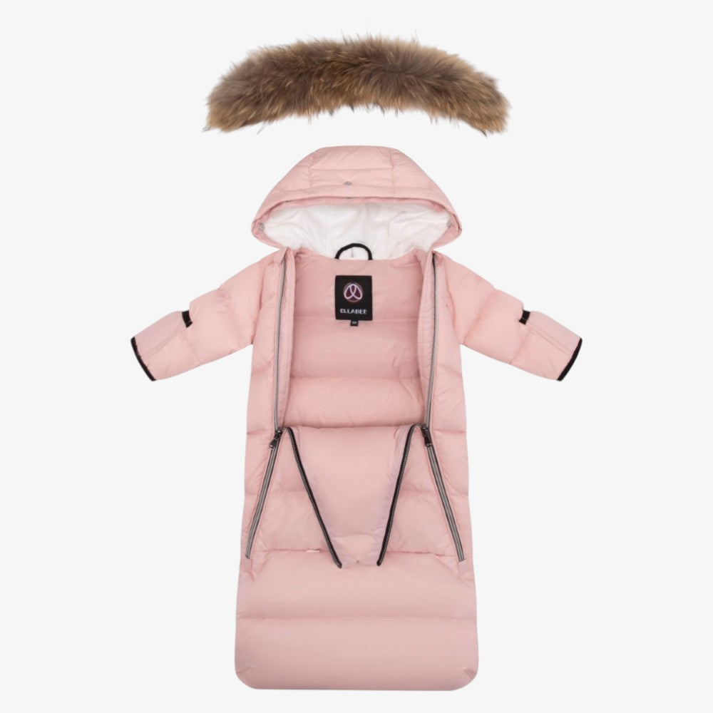 Fur Snowsuit - Pink