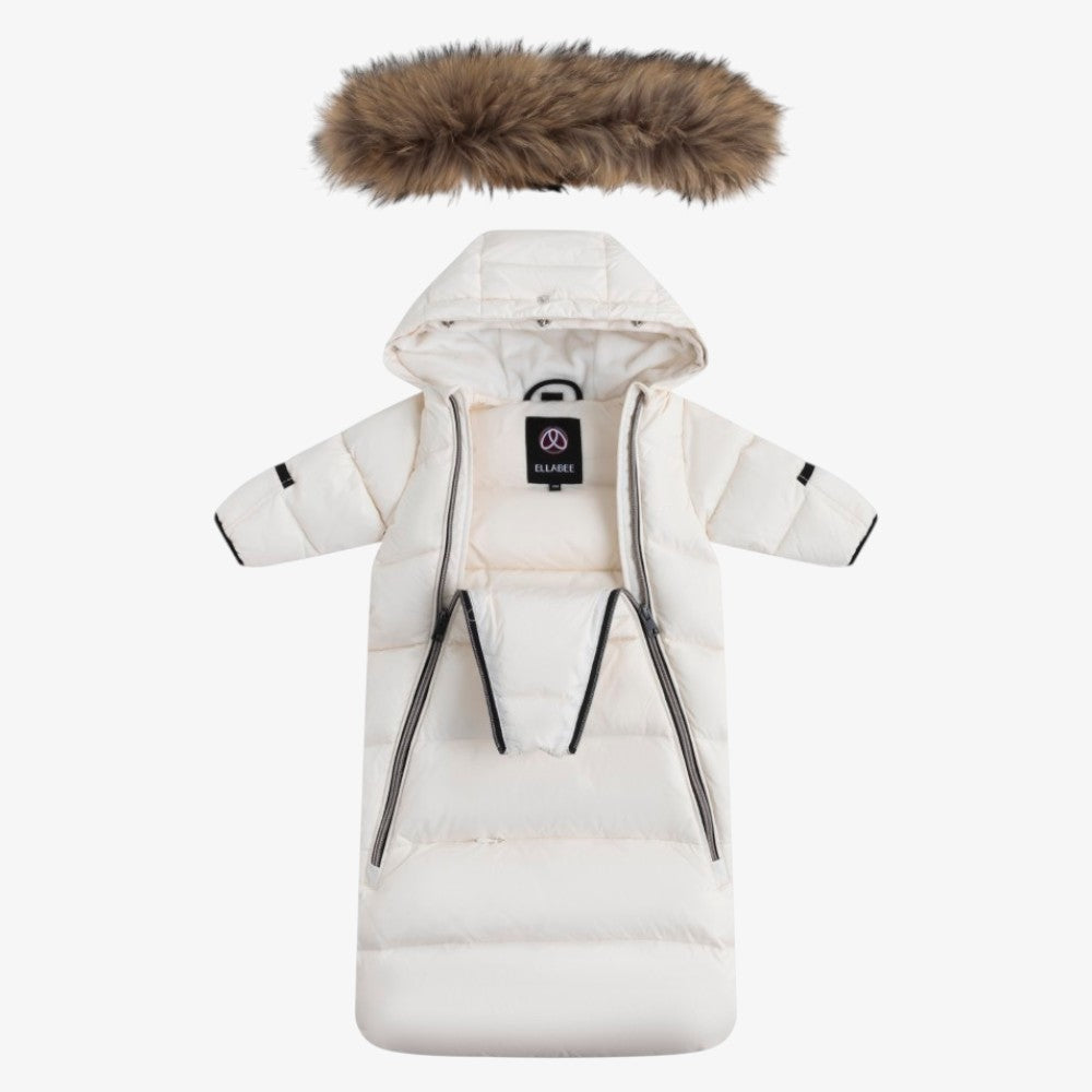 Fur Snowsuit - Offwhite