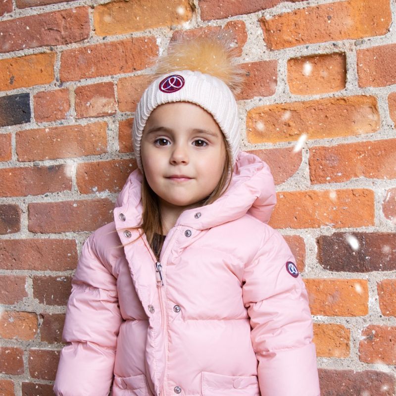 Fur Pom Pom Hat - Offwhite