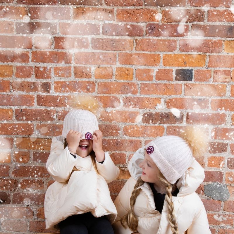Fur Pom Pom Hat - Pink