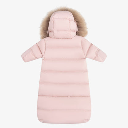 Fur Snowsuit - Pink