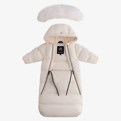 Fur Snowsuit - Off White