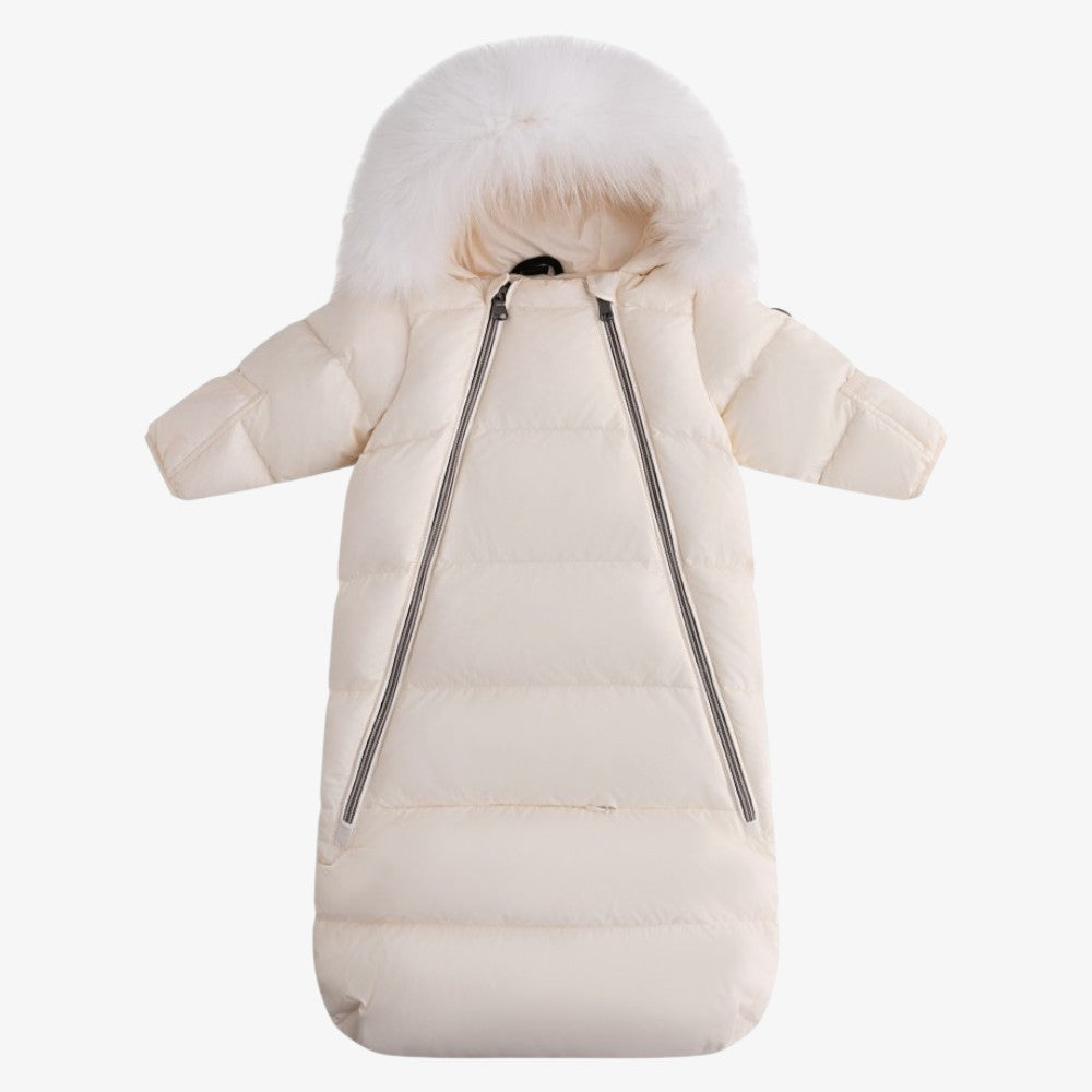 Fur Snowsuit - Off White