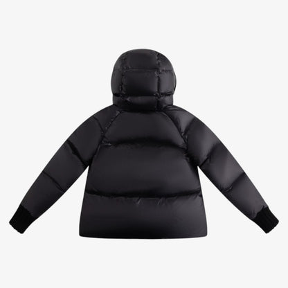 Knit Hood Puffer - Black