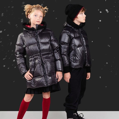 Long Jacket Knit Hood - Black