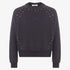 Fleece Stud Sweatshirt - Black