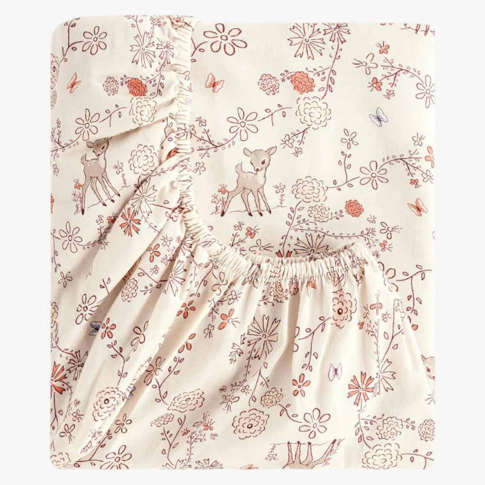 Crib Sheet - Woodlands Ivory